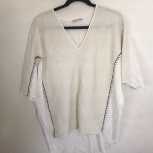 Loose white tunic sizeM